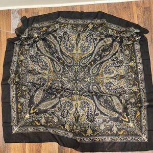 Large Paisley embelished light weight scarf